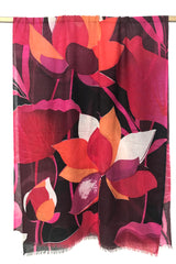 Blooming Lotus Silk Cashmere Scarf