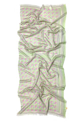 Pastels Tesselations in geometry Silk Pashmina Twill Scarf