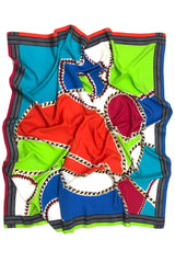 Vibrance Colour Blocked Silk Scarf