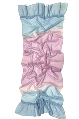 Frills and fancies Lavender and Blue Silk Cashmere Scarf