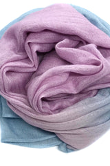 Frills and fancies Lavender and Blue Silk Cashmere Scarf